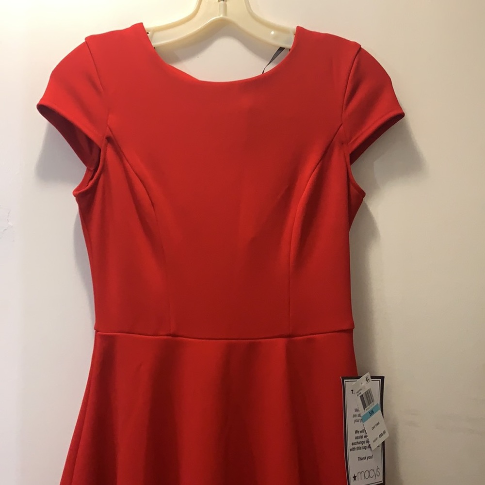 🆕B DARLIN Womens Red Short Sleeve Dress - Picture 5 of 13